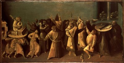 断食でカーニバルと戦います 作： Hieronymus Bosch