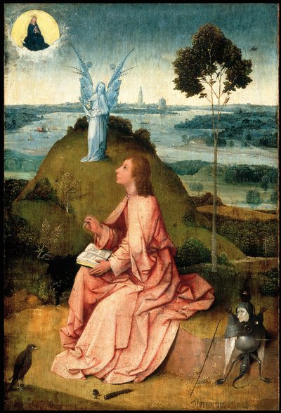 セントジョン、パトモスの伝道者c 1505 作： Hieronymus Bosch