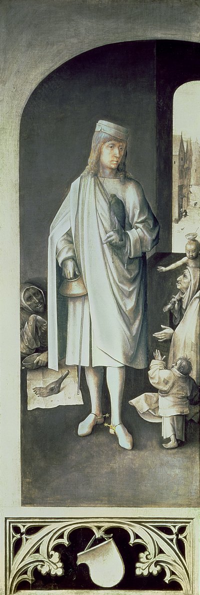 聖バーヴォ、最後の審判の祭壇画から右翼の外観 作： Hieronymus Bosch