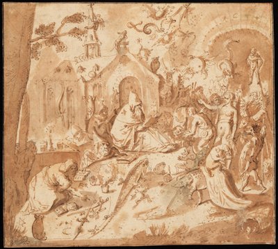 聖アントニウスの誘惑 作： Hieronymus Bosch