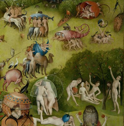 地上の喜びの庭、1490-1500 作： Hieronymus Bosch