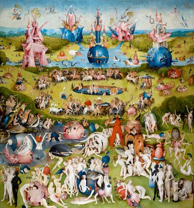 Garden of Earthly Delights Centralパネル、c。 1500 作： Hieronymus Bosch