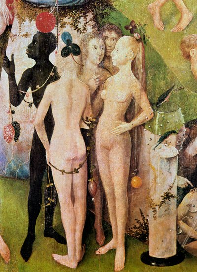 センター・オブ・アースリー・ディライト・ディテールの庭c。 1500 作： Hieronymus Bosch
