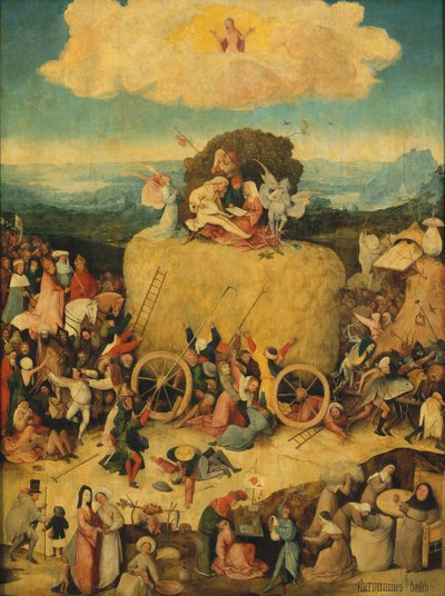 Haywain Triptych Centralパネル、c。 1516 作： Hieronymus Bosch