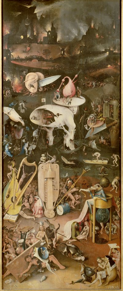 地獄（『歓楽の園』右のパネル） 作： Hieronymus Bosch