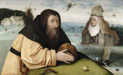 聖アントニウスの誘惑、1500年から1510年 作： Hieronymus Bosch