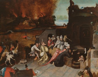 聖アントニウスの誘惑、1530〜1600年頃 作： Hieronymus Bosch