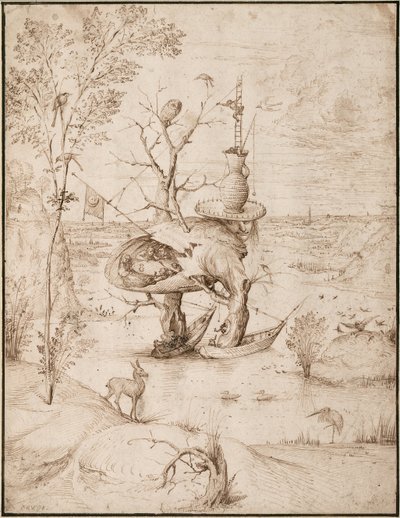 木の男 1505年頃 （紙に褐色インク） 作： Hieronymus Bosch
