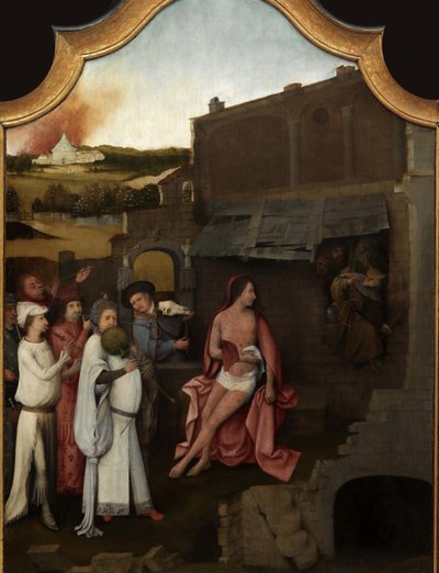 ヨブのトリプティク 中央パネル 16世紀第1四半期 作： Hieronymus, Bosch