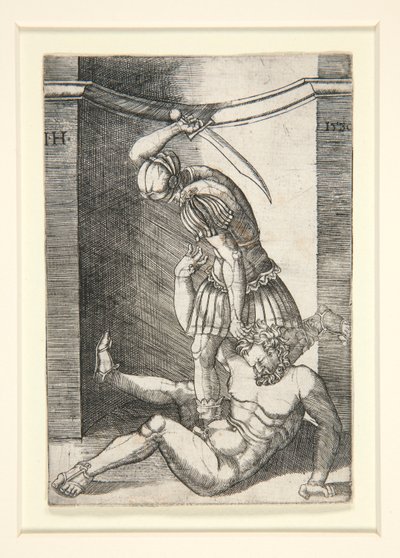 裸の男を殺す兵士 作： Hieronymus Hopfer