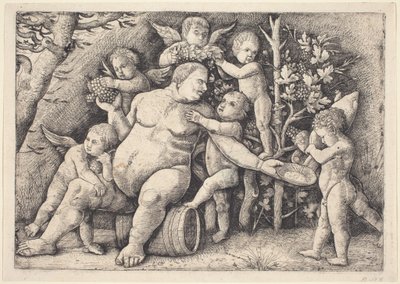 シレノス 作： Hieronymus Hopfer after Andrea Mantegna