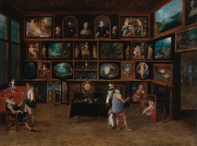 ギャラリーの愛好家、17 世紀の最初の 3 分の 1.. 作： Hieronymus II . Francken