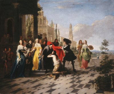放蕩息子のたとえ-帰国した放蕩息子 作： Hieronymus Janssens