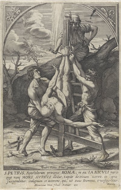 ピーターの磔刑 作： Hieronymus Wierix