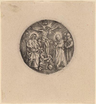 マクシミリアンの剣柄と呼ばれる磔刑 作： Hieronymus Wierix and Antonie Wierix after Albrecht Dürer