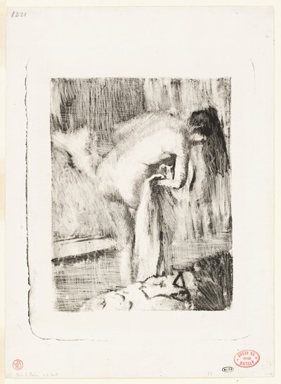 風呂上がりII 作： Hilaire Germain Edgar Degas