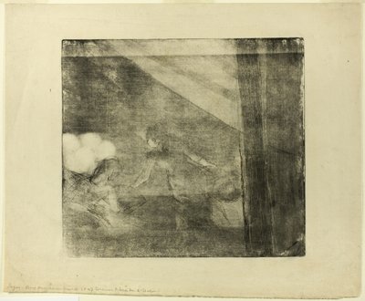 カフェ・デ・アンバサダーにて 作： Hilaire Germain Edgar Degas