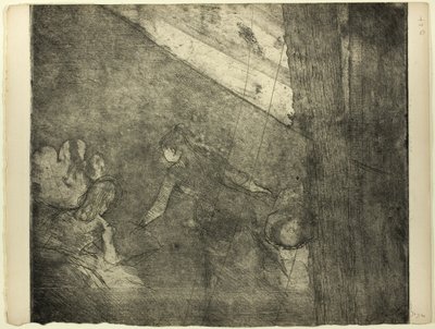 カフェ・デ・アンバサダーにて 作： Hilaire Germain Edgar Degas