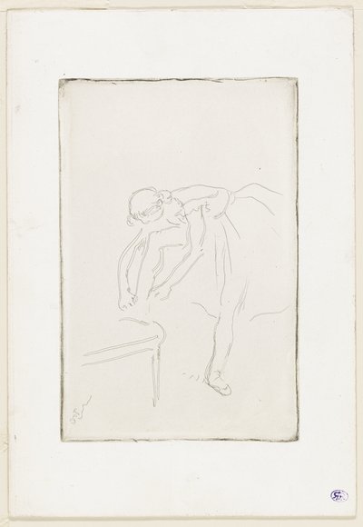 靴を履くダンサー 作： Hilaire Germain Edgar Degas