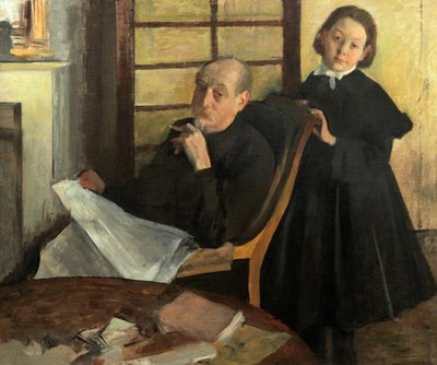アンリ・ドガと姪のリュシー・ドガ（画家の叔父と従妹） 作： Hilaire Germain Edgar Degas