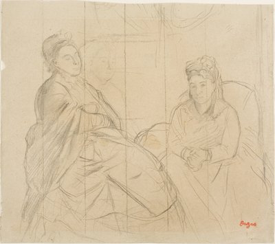 マダム・リスルとマダム・ルーベンス 作： Hilaire Germain Edgar Degas