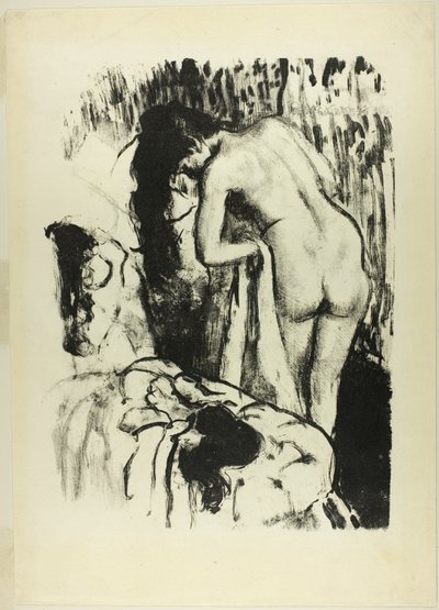 裸の女性、立って体を乾かす 作： Hilaire Germain Edgar Degas