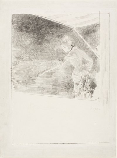 カフェコンサートの歌手 作： Hilaire Germain Edgar Degas