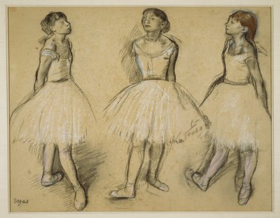 第4ポジションのダンサーの3つの研究 作： Hilaire Germain Edgar Degas