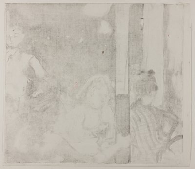 カフェの前の女性たち、夕方 作： Hilaire Germain Edgar Degas