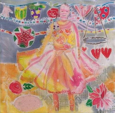心と花の妖精、2006（絹に染まる） 作： Hilary Simon
