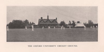 パークス、オックスフォード大学のクリケット場、1912 作： Hills and Saunders