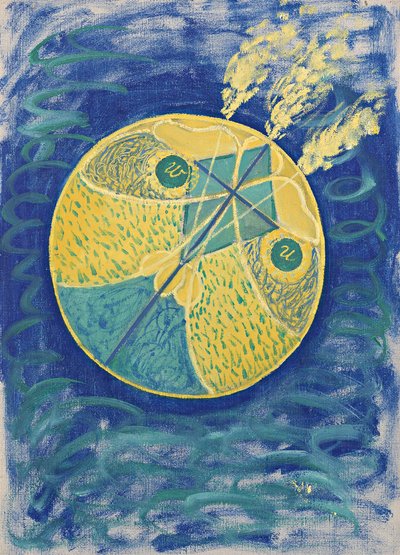 グループ I、No. 7。原初の混沌、1906 年から 1907 年。 作： Hilma af Klint