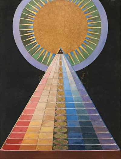 グループ X、No. 1、祭壇画、1915 年。 作： Hilma af Klint