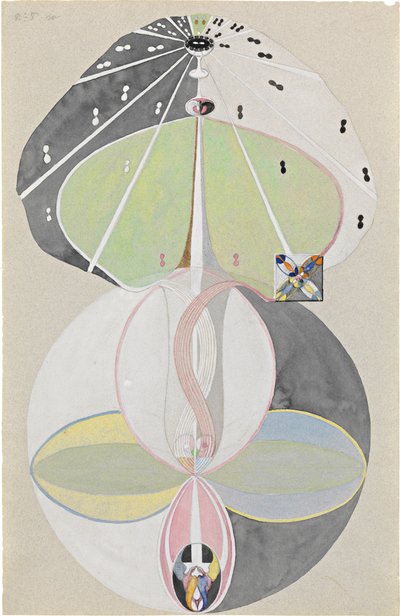 Tree of Knowledge、No。5、1915。 作： Hilma af Klint