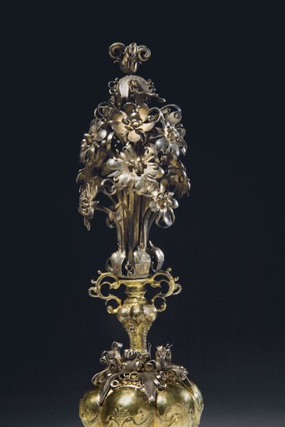 メディンゲンミネルバカップ、1650年頃（シルバー＆ヴェルメイユ） 作： Hinrich Ohmssen