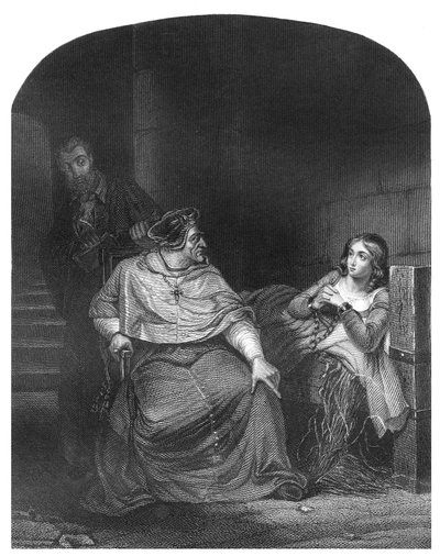ウィンチェスターの司教に尋問されるジョーン・アーク 作： Hippolyte Delaroche
