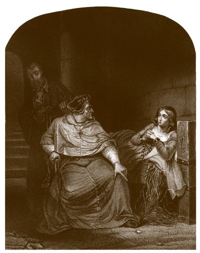 ウィンチェスターの司教に尋問されるジョーン・アーク 作： Hippolyte Delaroche
