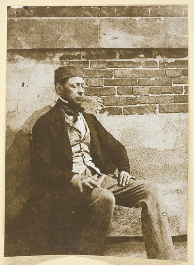 ベイヤード、目を閉じて 作： Hippolyte Bayard