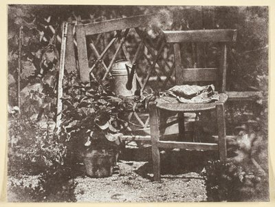 庭の椅子 作： Hippolyte Bayard