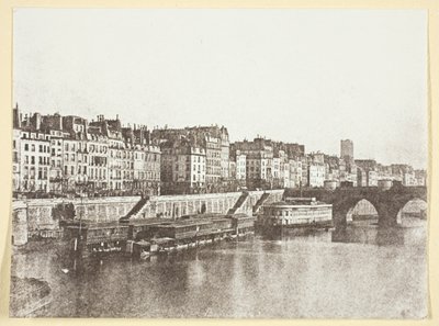 ポン・ヌフ、波止場、「アラ・サマリテーヌ」浴場、トゥール・サン・ジャック 作： Hippolyte Bayard