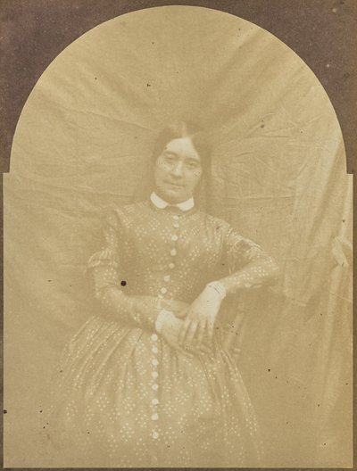 [座る女性の肖像］ 作： Hippolyte Bayard