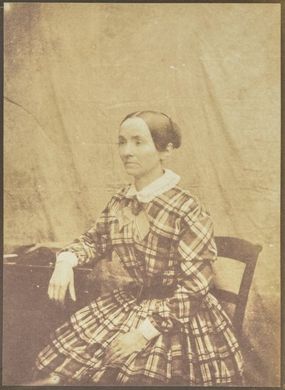 [座る女性の肖像］ 作： Hippolyte Bayard