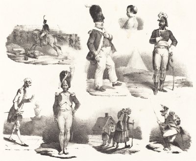 8 つのビネット 作： Hippolyte Bellange