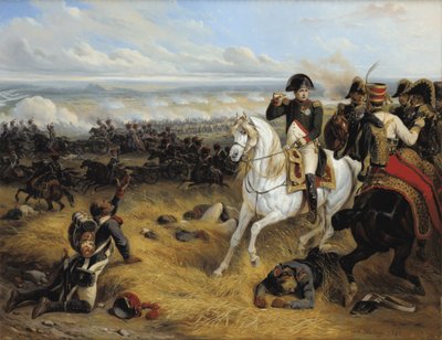 ワグラムの戦いにおけるナポレオン、1841 作： Hippolyte Bellange