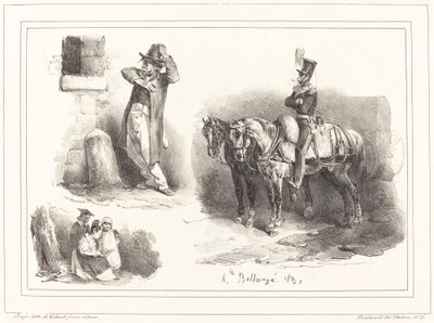 3 つのビネット 作： Hippolyte Bellange