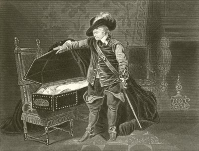 チャールズ1世の死体を見るクロムウェル 作： Hippolyte Delaroche