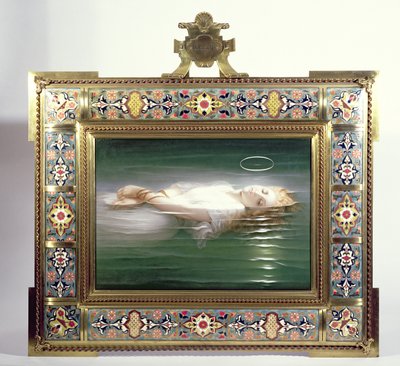 クリスチャン殉教、ベルリン（KPM）長方形のプラーク 作： Hippolyte Delaroche