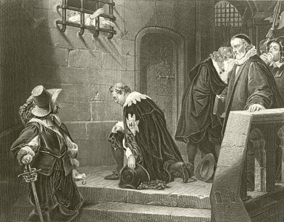 執行に行くストラフォード伯爵 作： Hippolyte Delaroche
