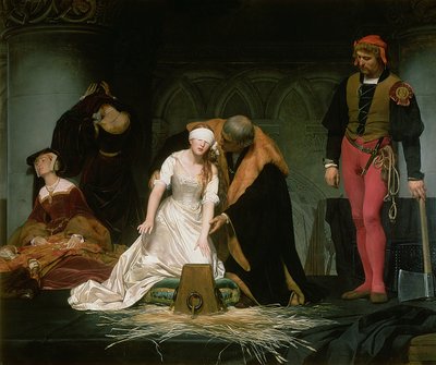 レディジェーングレイの処刑、1833年 作： Hippolyte Delaroche