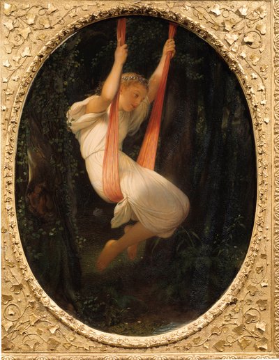 ポール・ドラローシュによるスイング絵画の少女 作： Hippolyte Delaroche